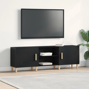 Suporte para TV vidaXL - Carvalho Preto, 150x30x50 cm, Feito de Madeir