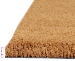 Tapetes porta 2 pcs 40x60 cm fibra de coco tufada natural