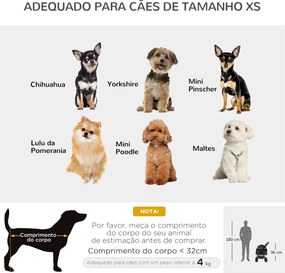PawHut Carrinho para Cães Dobrável Carrinho para Cães Pequenos com Rod