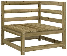9 pcs conjunto sofás jardim madeira de pinho impregnada