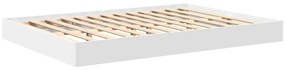 Cama estante 2 pcs Branco 140 x 200 cm Madeira processada