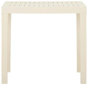 Mesa de jardim 79x65x72 cm plástico branco