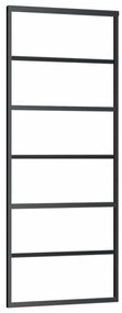 Porta deslizante c/ conj. ferragens 76x205cm vidro ESG preto