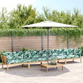 vidaXL 5 pcs móveis de paletes p/ jardim com almofadões acácia maciça