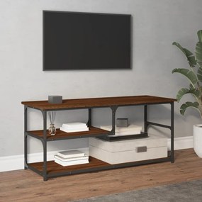 Móvel de TV 103x38x46,5 cm derivados madeira/aço carvalho castanho