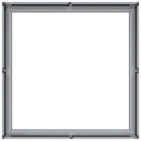 Vaso/floreira 80x80x30 cm aço galvanizado