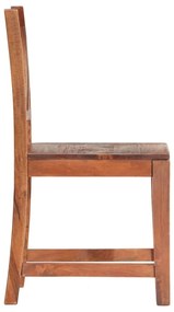 Cadeiras de jantar 2 pcs madeira de mangueira maciça