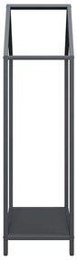 Suporte para lenha 40x25x90 cm aço laminado a frio antracite