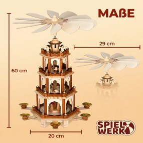 Pirâmide de Natal XL 60x20x20cm