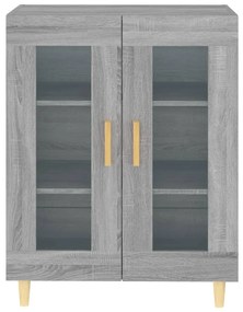 Aparador 69,5x34x90 cm derivados de madeira cinzento sonoma