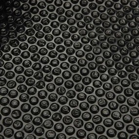 Capa solar flutuante de PE para piscinas preta 10x5 m