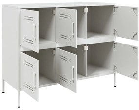 Aparador 100,5x39x79 cm aço branco