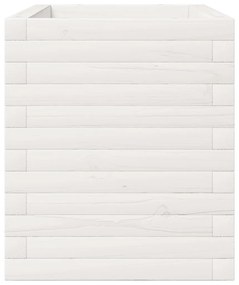 Vaso/floreira de jardim 110x40x49,5 cm pinho maciço branco