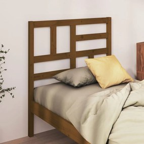 Cabeceira de cama 96x4x104 cm pinho maciço castanho mel