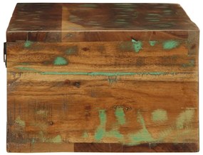 Armário de TV para parede 100x30x19cm madeira recuperada maciça
