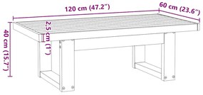 Mesa de centro NOAIN pernas em forma de U 120x60x40 cm