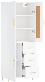 Armário alto 69,5x34x180 cm derivados de madeira branco