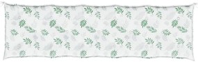 Almofadões p/ bancos de jardim 2pcs tecido oxford padrão folhas