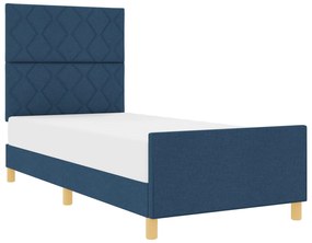 Cama vidaXL Azul 90x200 cm em Tecido