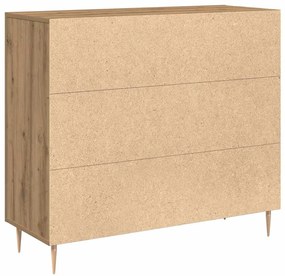Aparador Artisan Carvalho 90x34x80 cm Madeira Engenharia