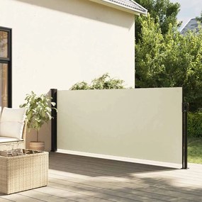 Toldo lateral retrátil 120x500 cm cor creme