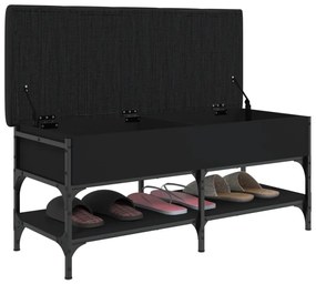 Banco sapateira 102x42x45 cm derivados de madeira preto