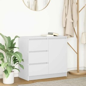 vidaXL Aparador c/ gaveta 71x35x65 cm derivados de madeira branco