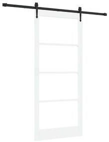 Conjunto de Porta Deslizante vidaXL com Hardware Branco 93x211 cm Made