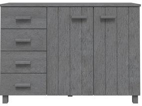 Aparador HAMAR 113x40x80 cm pinho maciço cinza-escuro