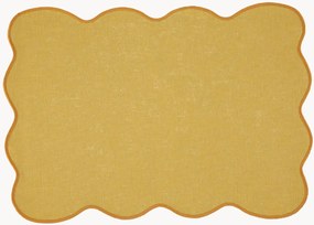 Individual de mesa resistente a manchas com bordado Palma