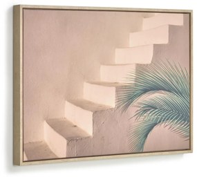 Kave Home - Quadro Lucie escada cimento castanho 50 x 70 cm