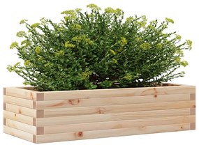 Vaso/floreira de jardim 90x40x23 cm madeira de pinho maciça