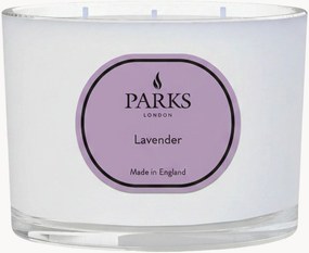 Vela perfumada artesanal com três pavios Vintage Aromatherapy (lavanda, camomila, almíscar branco)