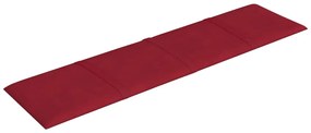 Painel parede 12 pcs 60x15 cm veludo 1,08 m² vermelho tinto