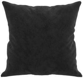 Almofadas decorativas 2 pcs 40x40 cm veludo preto