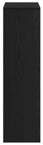 Estante preto 66x31x112 cm derivados de madeira