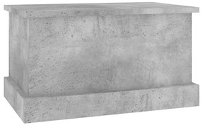 Caixa de arrumação 50x30x28 cm derivados madeira cinza cimento