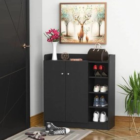 Aparador Snow de 83 cm - Preto - Design Escandinavo