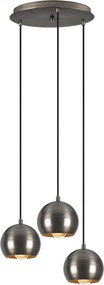 Candeeiro de Teto Berceste – Platinum – 35 cm de Diâmetro x 111 cm de