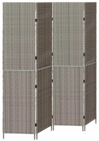 vidaXL Divisor de Ambiente Manual Cinzeto 195 x 180 cm vime PE