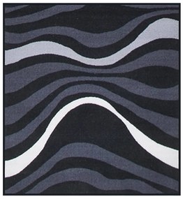 vidaXL Tapete/passadeira 80x100 cm preto