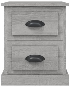 Mesa de cabeceira 39x39x47,5 cm derivados madeira cinza sonoma