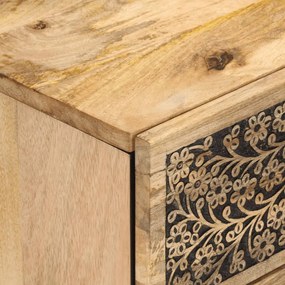 Mesa de cabeceira 50x33x60 cm madeira de mangueira maciça