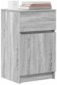 Mesa de cabeceira 2 pcs derivados de madeira cinzento sonoma