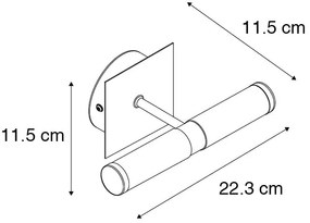 Moderno candeeiro de parede cromado IP44 - Banho 2 Design,Moderno