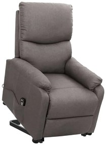 Poltrona elevatória tecido cinzento-claro