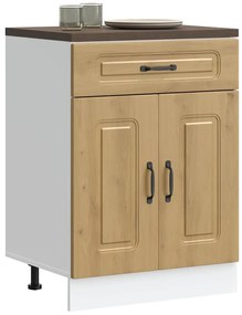 vidaXL Armário de cozinha baixo Kalmar carvalho artesanal