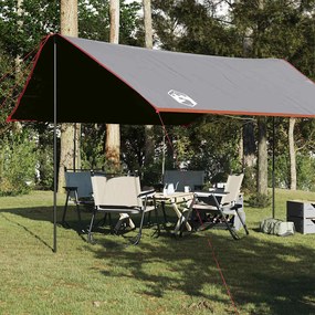 Lona de campismo 430x380x210 cm impermeável laranja