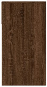 Mesa consola 100x39x75 cm derivados madeira carvalho castanho