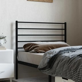 Cabeceira de cama 107 cm metal preto